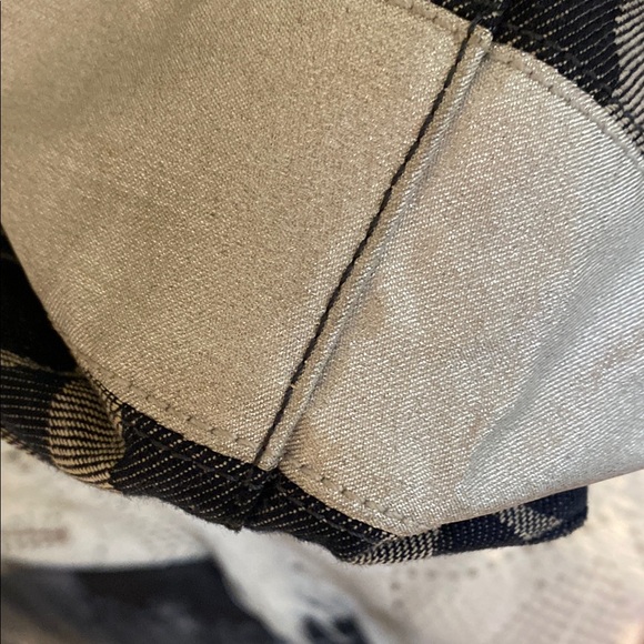 Coach Denim Navy and Silver Shoulder with Signature Monogram. Holiday Sale - Picture 9 of 15